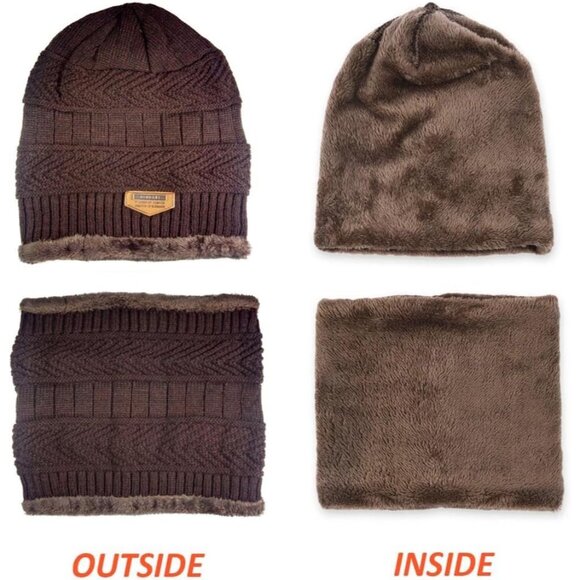 Womens Slouchy Beanie Winter Hat Knit Warm Snow Ski Skull Outdoor Cap - Picture 3 of 6